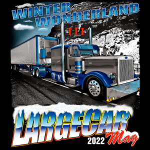 large car winter wonderland